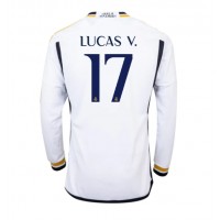 Fotballdrakt Herre Real Madrid Lucas Vazquez #17 Hjemmedrakt 2023-24 Langermet